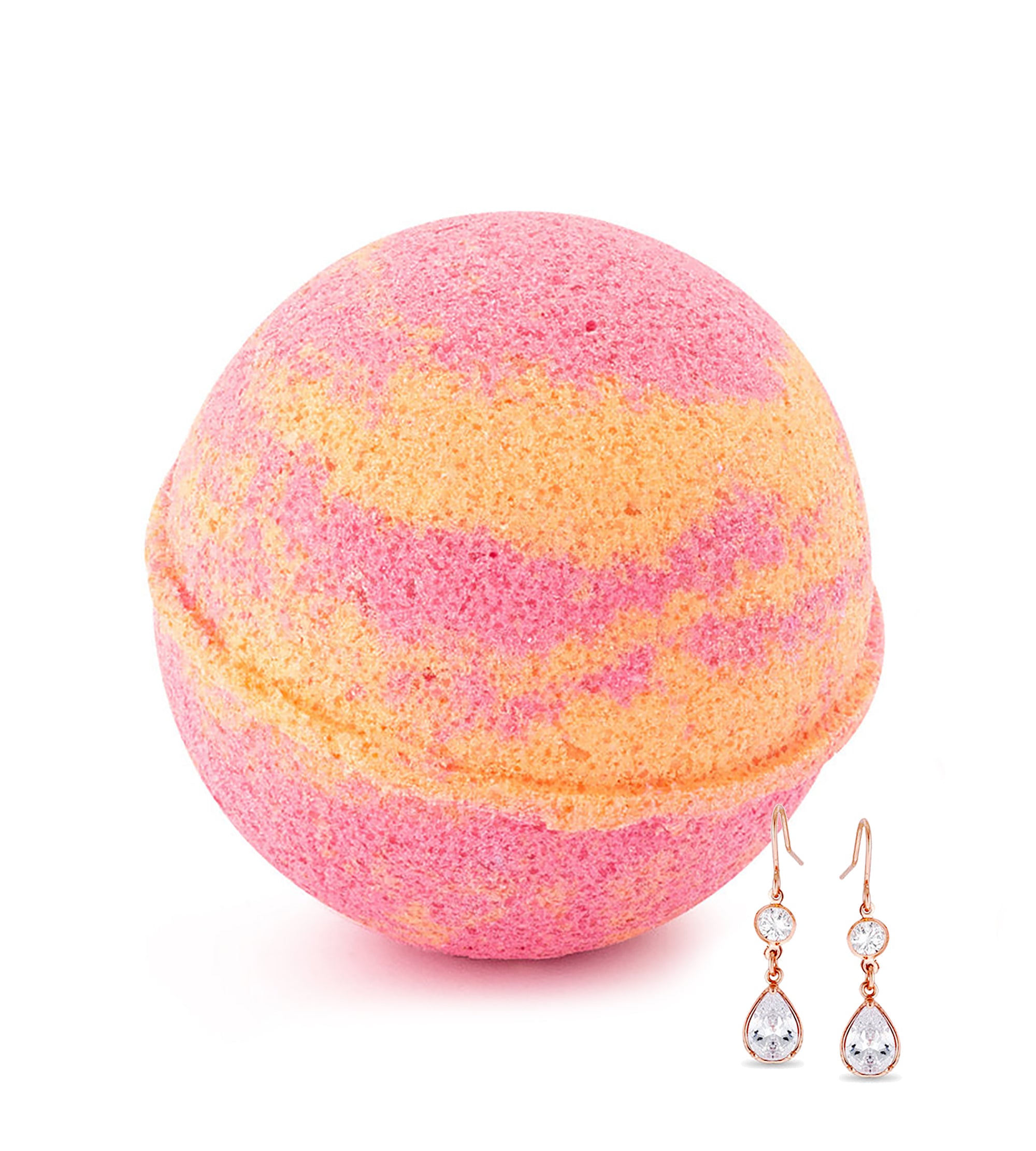 Hand Made Fruity Punch Scent Bath Bomb with Surprise Jewelry, 8oz