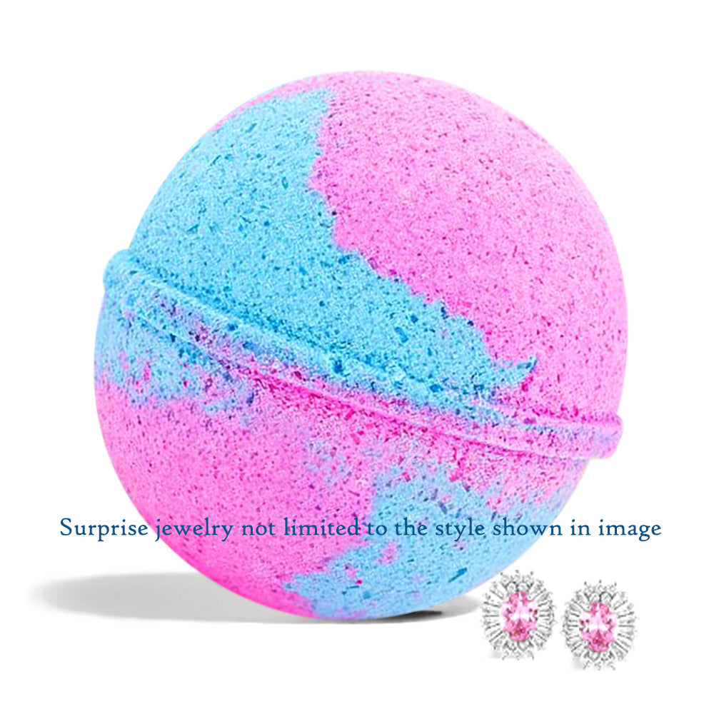 Hand Made Berry Aroma Scent Surprise Jewelry Bath Bomb, 8oz