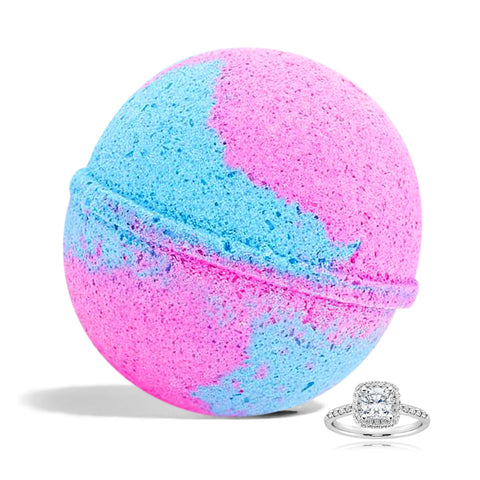 Hand Made Berry Aroma Scent Surprise Jewelry Bath Bomb, 8oz