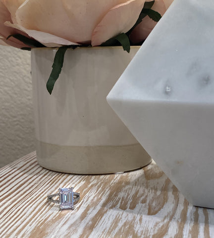 Split Shank CZ Solitaire Engagement