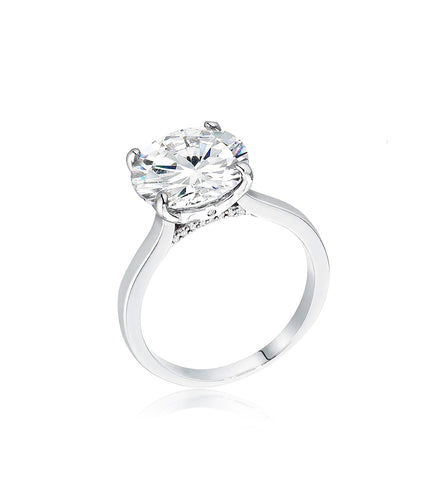 5Ct CZ Solitaire Engagement Ring