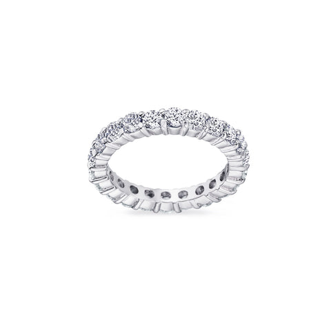 2.42 CTTW Cubic Zirconia Eternity Wedding Band