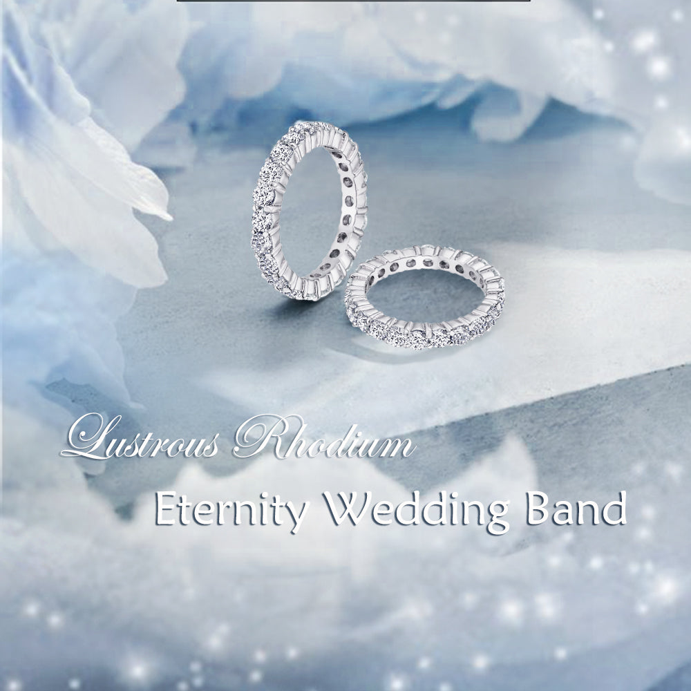 2.42 CTTW Cubic Zirconia Eternity Wedding Band