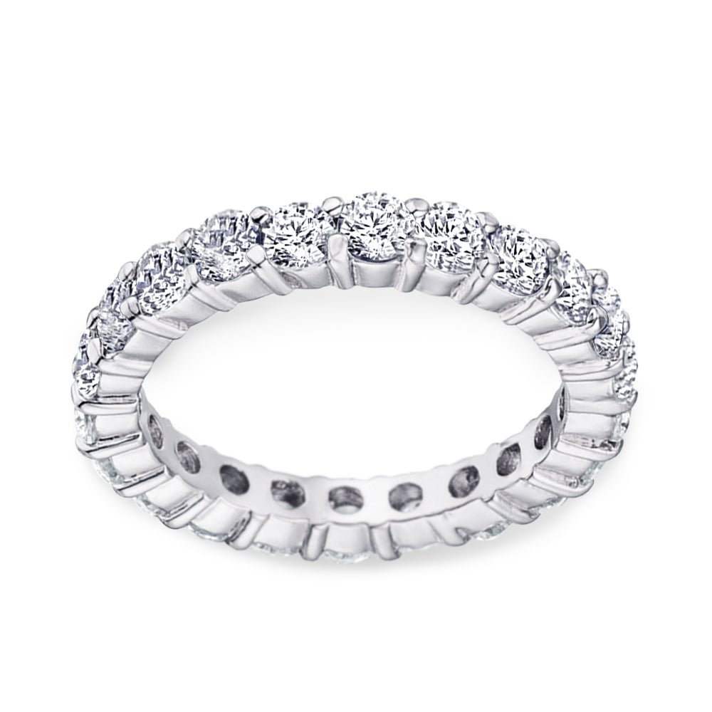 2.42 CTTW Cubic Zirconia Eternity Wedding Band