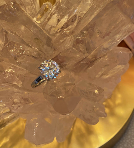 5Ct CZ Solitaire Engagement Ring