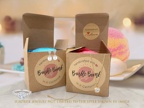 Hand Made Fruity Punch Scent Bath Bomb with Surprise Jewelry, 8oz