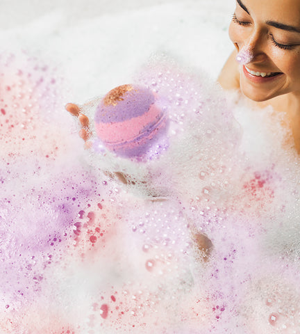 Hand Made Spiced Fruit Scent Bath Bomb with Surprise Jewelry, 8oz