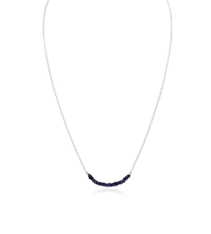 Faceted Iolite Beads Necklace