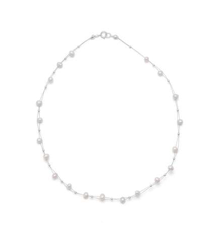 Double Strand Cultured Freshwater Pearl Necklace