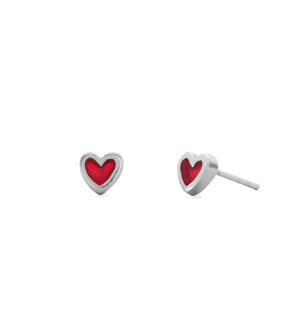 Red Heart Earrings