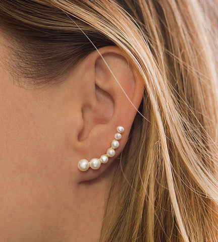 Cultured Freshwater Pearl Ear Climbers