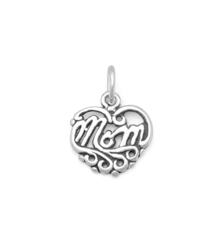 Mom Heart Charm