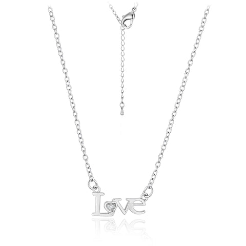 LOVE Script Necklace