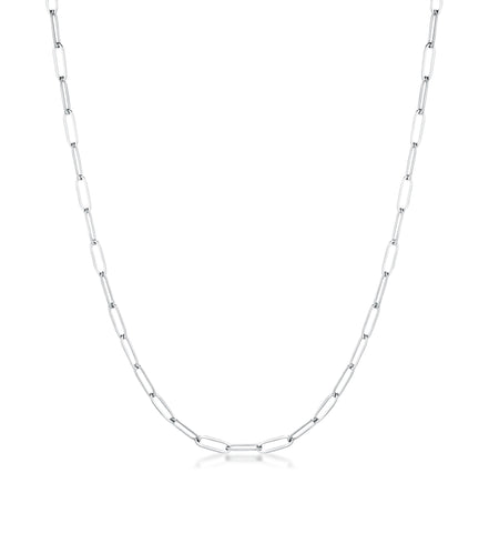 Linked Petite Paperclip Chain Necklaces