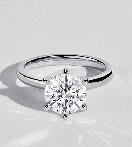 1 Carat CZ Solitaire Engagement Ring